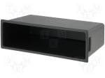 Кутия за автомобилно радио RAM-40.031.2 Кутия за радио; 2 ISO; черен; 58x188mm